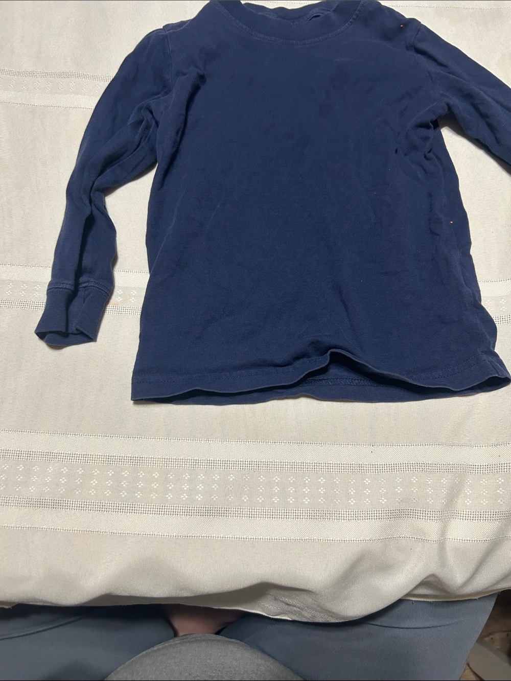 Carter's Navy Long-Sleeve Crewneck Tee